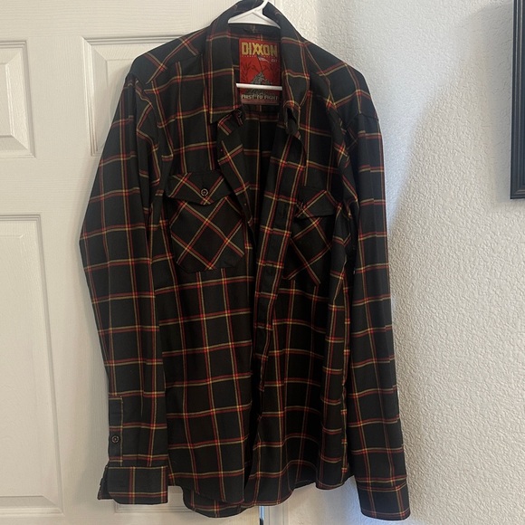DIXXON 2XLT gently used Men’s Black and Red Plaid Jacket - Picture 1 of 8